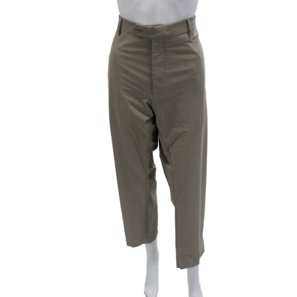 Zanella Mens Cropped Dress Pants Gray Button Closure Size 38